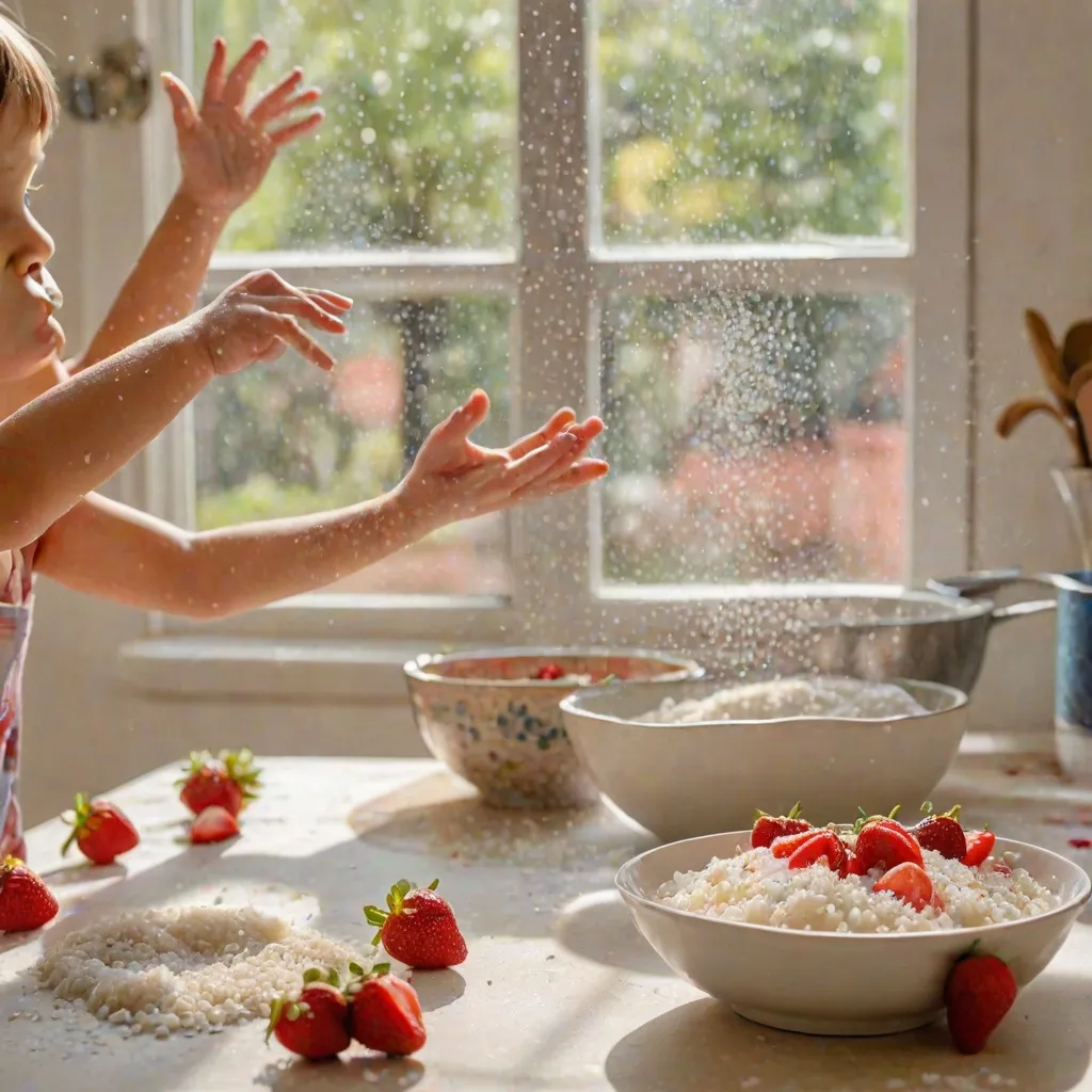 Ryż z truskawkami: prosty przepis dla dzieci